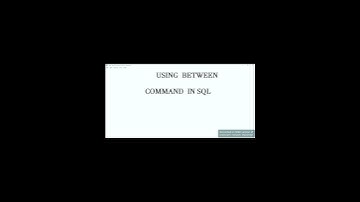 SQL |#using between command|#backendwebdevelopment