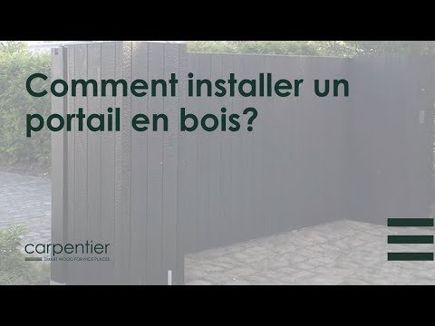 Comment installer un portail en bois ?