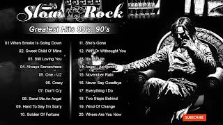 Best Slow Rock Ballads 80&#39;s 90&#39;s | Scorpions, Bon Jovi, Aerosmith, Led Zeppelin, U2, Nirvana