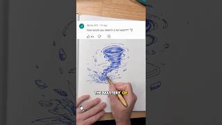The best way to draw a tornado.