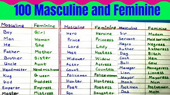 Masculine - Youtube