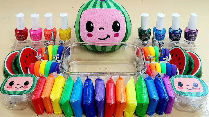 Cocomelon Slime Mixing Random Into Slime! Satisfyi...