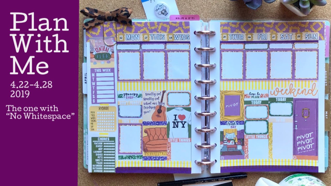 PLAN WITH ME | No White Space - FRIENDS theme | Classic Happy Planner ft. Little Dog Paper Co.