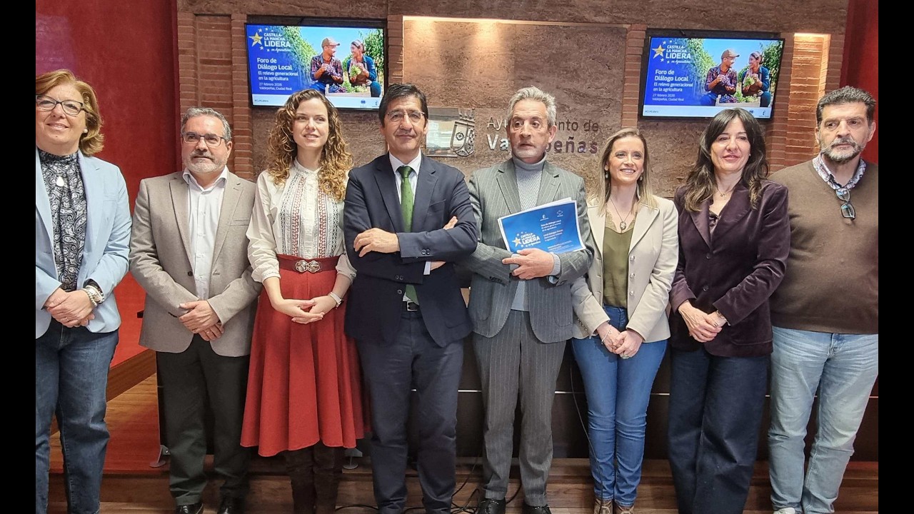 Valdepeñas será este viernes epicentro europeo sobre el relevo generacional en la agricultura.