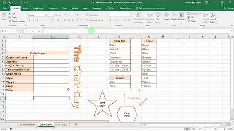 Module  7 Case 3 The Chair Guy create/assign macro buttons to end of assignment