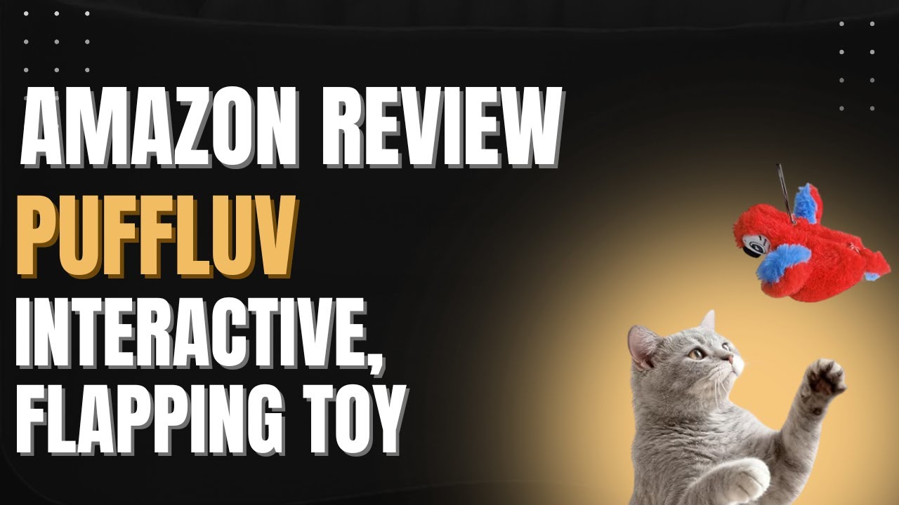 Flapping Cat Toy Review 🐱🦜 | Puffluv Interactive Parrot Toy with Catnip