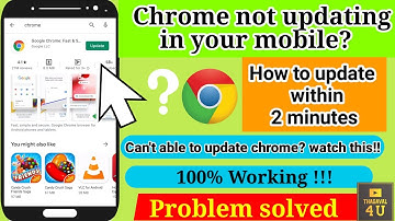 Google chrome not updating in playstore?2021 chrome update problem solved in tamil|Android10|