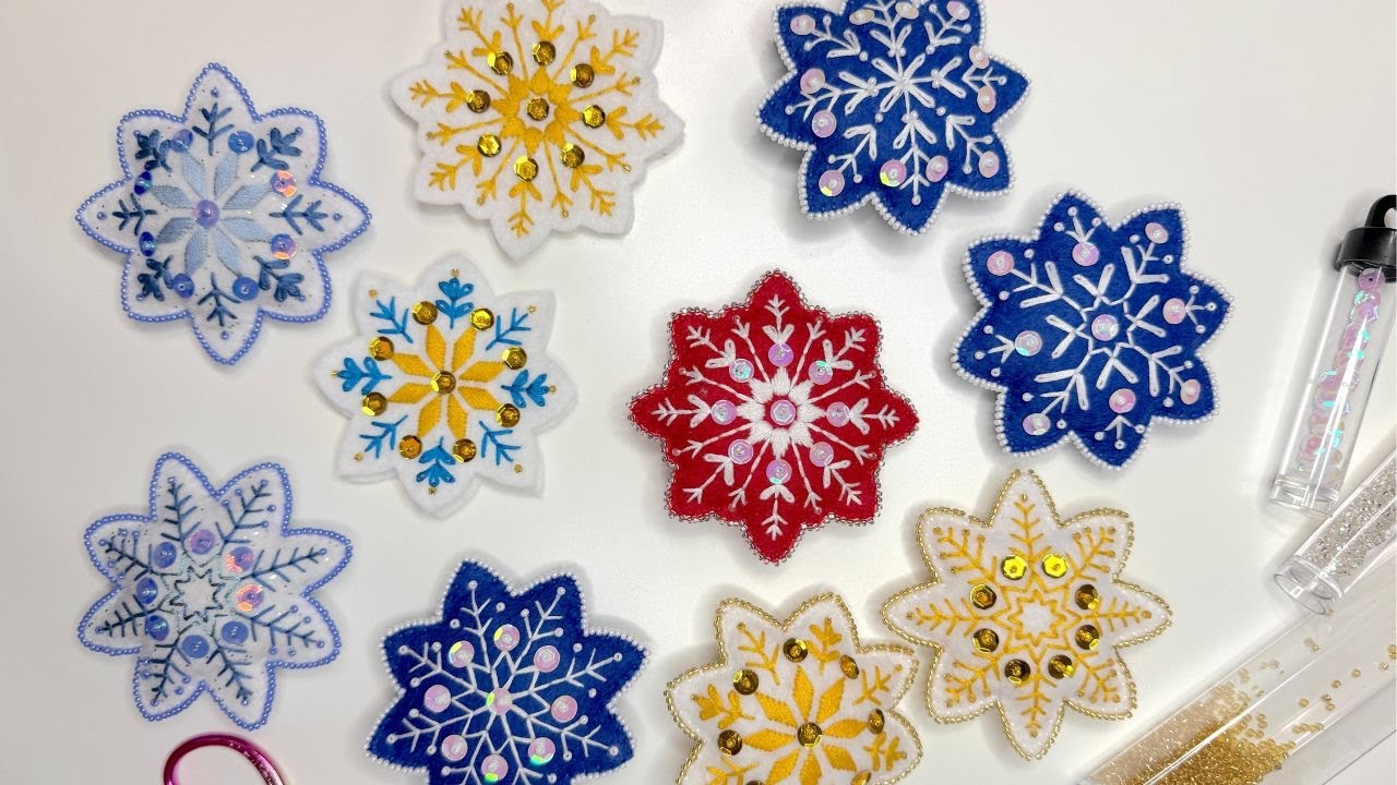 ❄️ Делаю снежинки для своей рождественской ёлки ​​🎄 Обзор набора для изготовления снежинок + Как ...