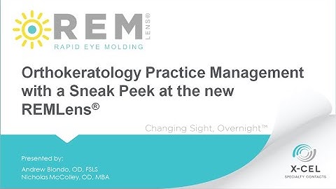 WEBINAR: Myopia Practice Management with a Sneak Peek at REMLens®
