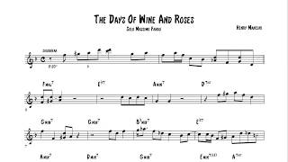 Massimo Farào - The Days Of Wine And Roses (Transcription)