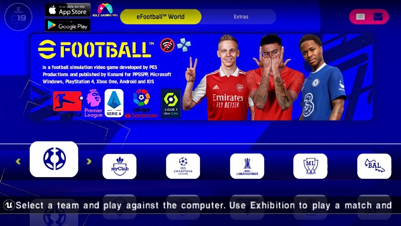 eFootball 2023 PPSSPP V2 Chelito 19  PES 2023 PSP C19 [ISO] New Update  Latest Transfers Graphics 4k 