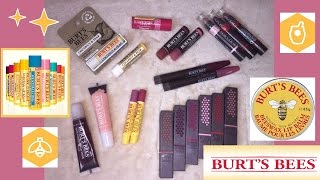 Best and Worst BURT'S BEES LIP PRODUCTS Review and Swatches 2017