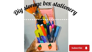 Diy pen holder desk desktop storage Box stationery #diy #craft #@Craftededit10 