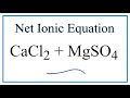 Net Ionic Equations and Reactions