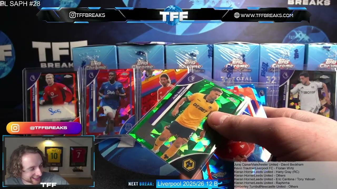 2026 Topps Chrome Premier League Sapphire Hobby 10-Box Case PYT/PYP #28