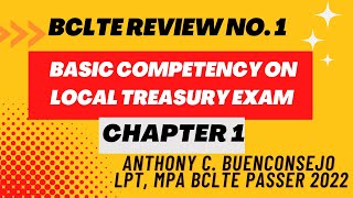BCLTE REVIEW NO. 1 I BASIC COMPETENCY ON LOCAL TREASURY EXAM