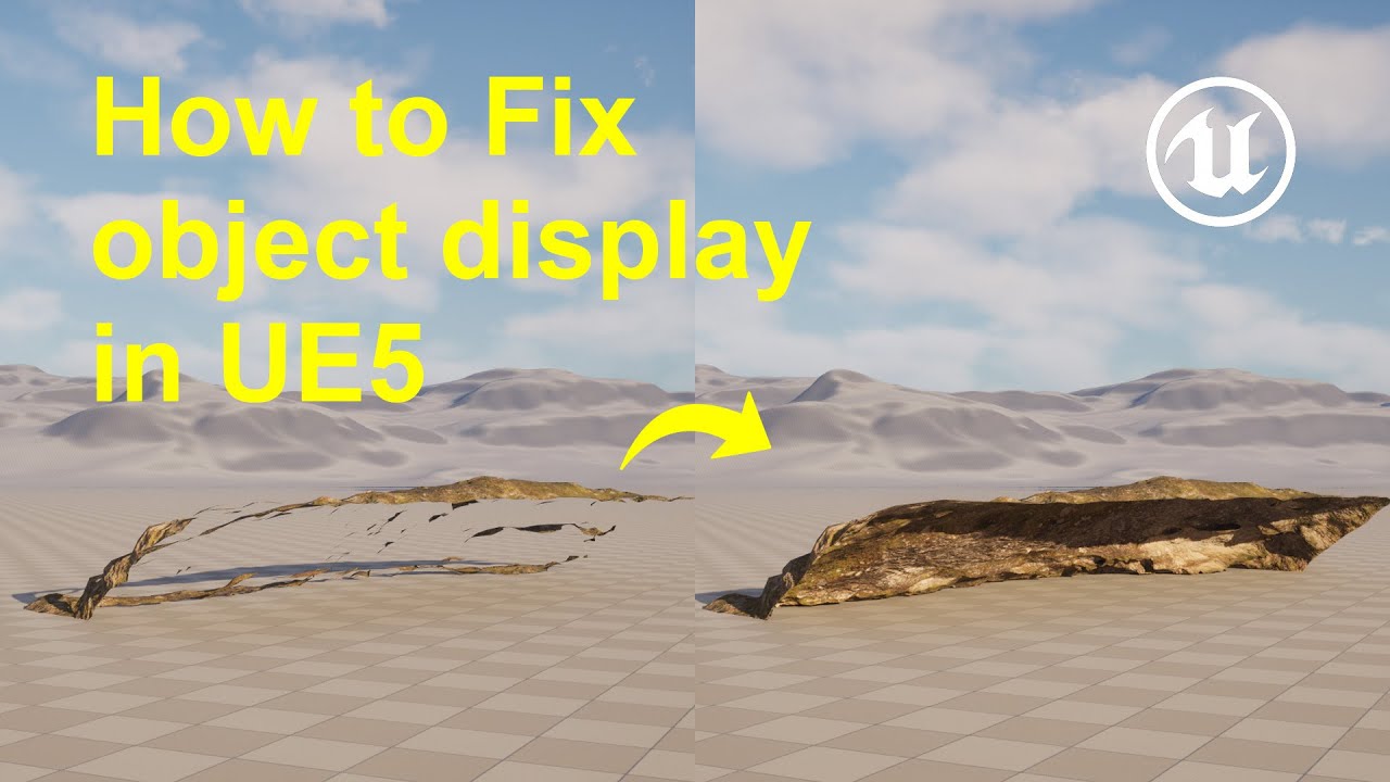 How to Fix object display in Unreal Engine 5 - YouTube
