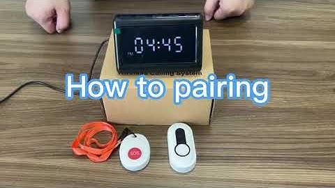 P6 - Daytech caregiver pager calling system care host - How to pairing