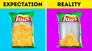 EXPECTATION VS REALITY  ||  FOOD FACTS DON'T WANT YOU TO KNOW