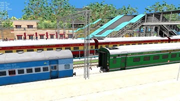 ICF BLUE COCHAS COUPLING ICF ARMY COACH BUMPY RAILROAD Train Simulator Railworks YAROGAMINGYT
