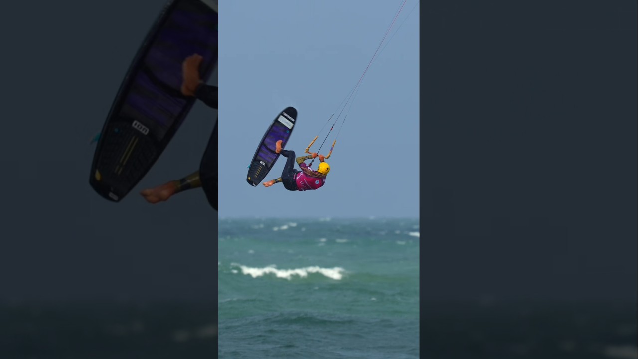 First ever landed in comp frontroll shovit frontroll #gkakiteworldtour #kitesurfing #kiteboarding