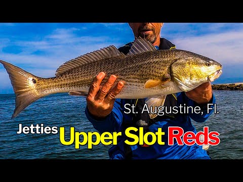 Fishing St. Augustine Jetties (Upper Slot REDFISH) #Carolina Skiff 162 JLS  