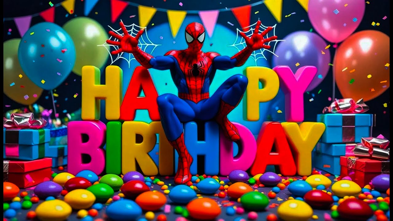 🎉 HAPPY BIRTHDAY, HERO! 🕷️ Spider-Man Sends You Wishes! 