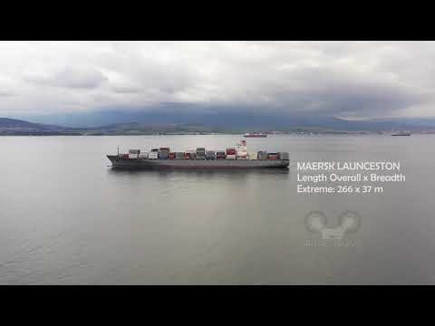 4K UHD - MAERSK LAUNCESTON Container Ship IMO: 9294408