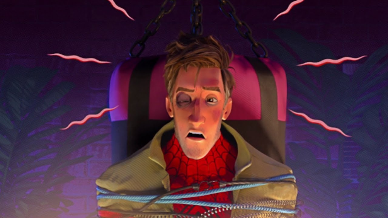 SpiderMan Into the SpiderVerse Miles Interrogates Peter B. Parker