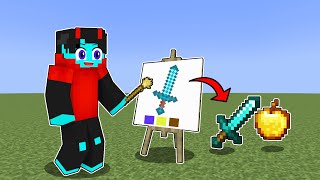 Minecraft but Whatever you Draw, You Get!