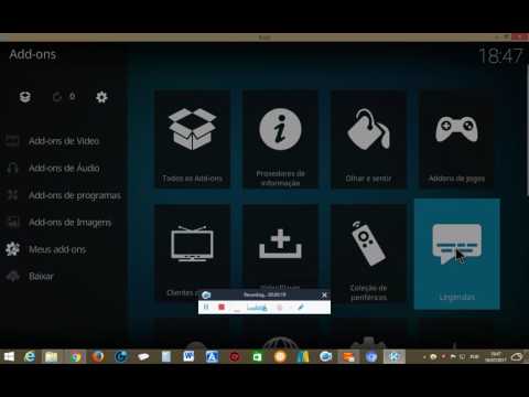 como inserir login e senha no kodi para legenda opensubtitles.org