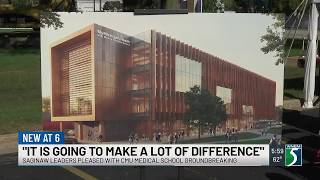 Saginaw leaders pleased with CMU medical school groundbreaking