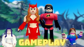 Random (robux) character gameplay in heroes online world roblox