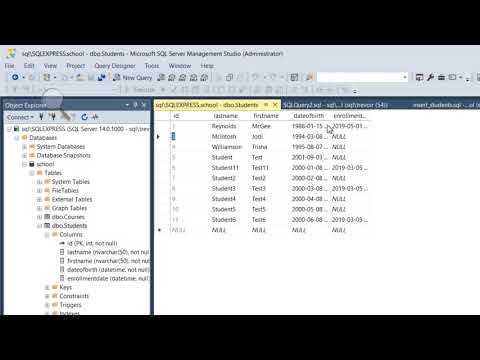 How To Insert Data into the Table with Management Studio GU | Microsoft SQL Server 2017 for Everyone