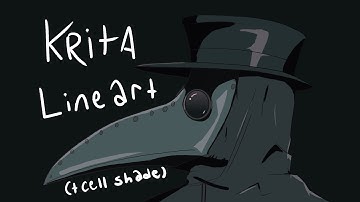 Krita Lineart + Cell Shade tutorial