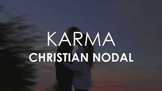 Video thumbnail of "Christian Nodal - El Karma (Letra)"