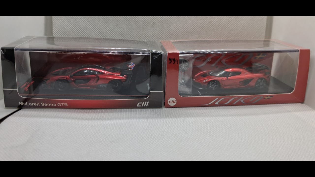 UNBOXING OF MCLAREN SENNA GTR AND KOENIGSEGG JESKO BY CM-MODEL
