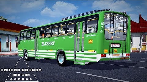 BLESSY Kerala Private Bus Mod In Bus Simulator Indonesia - Bussid Bus Mod - Bussid Car Mod - Bussid