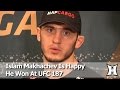 UFC 187: Islam Makhachev On Submission Win Over Kuntz, Nurmagomedov’s Advice