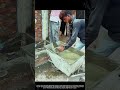 人力中心の建築現場におけるコンクリート資材の小分け・供給プロセス #作業員 #プロセス #エンジニアリング #建設 #労働