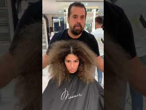 Blonde Balayage Color Transformation on Curly Hair #shorts