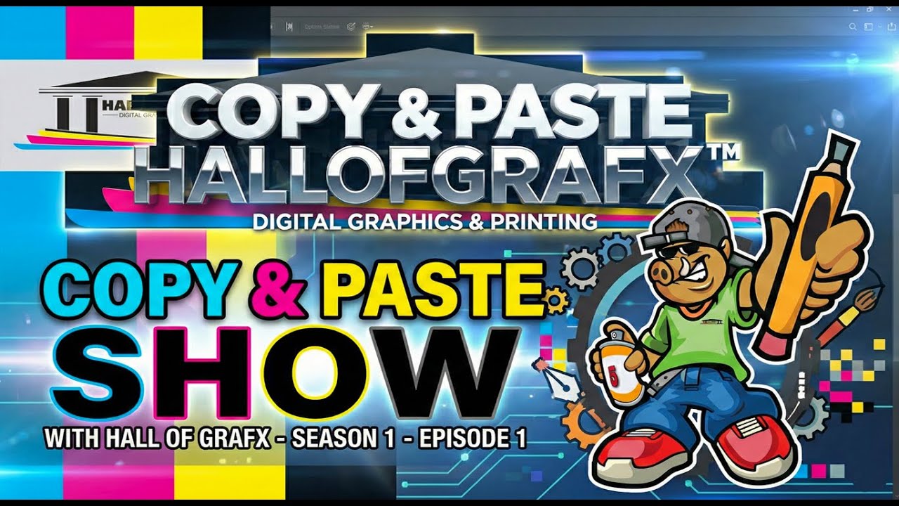 COPY & PASTE SHOW WITH HALL OF GRAFX -  SEASON 1  - EPISODE 1 (MY NAME AIN'T CHUCKIE IT'S CHUCK E)