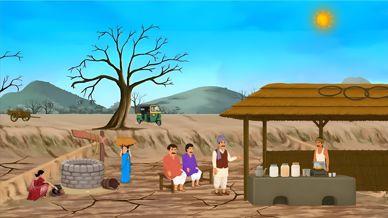 ठंड में कांपता गरीब चाय वाला | Hindi Moral Story | Cartoon Story | Kahani | Moral Story in Hindi