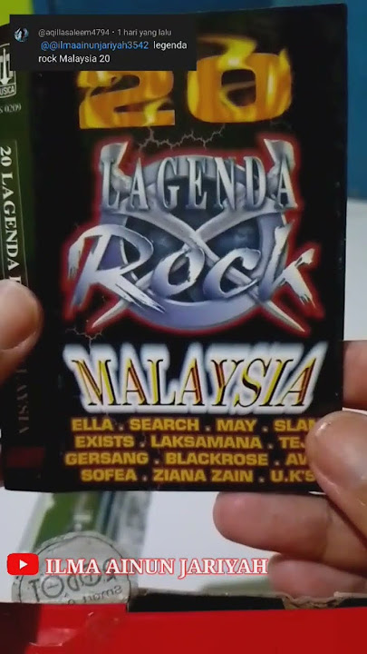 kaset pita 20 legenda rock Malaysia