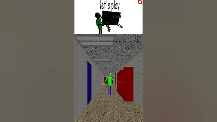Scary Glitch Baldi // "Let's Play" Mod #shortvideo #shorts #short