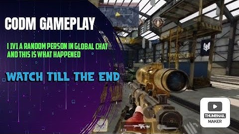 I 1V1 A RANDOM PERSON IN GLOBAL CHAT AND THIS IS WHAT HAPPENED...(CODM GAMEPLAY) : SUBSCRIBE!