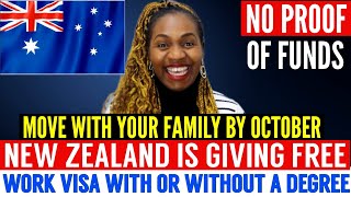 Relocate To New Zealand In October | New Zealand Free Work Visa With Or Without A Degree