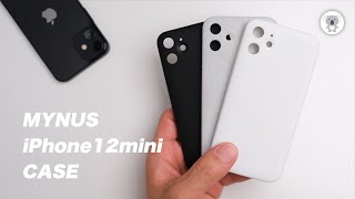 世界でもっともシンプルなiPhoneケースMYNUS iPhone12mini CASE を全色レビュー【マットブラック・マットホワイト・サンドグレー】