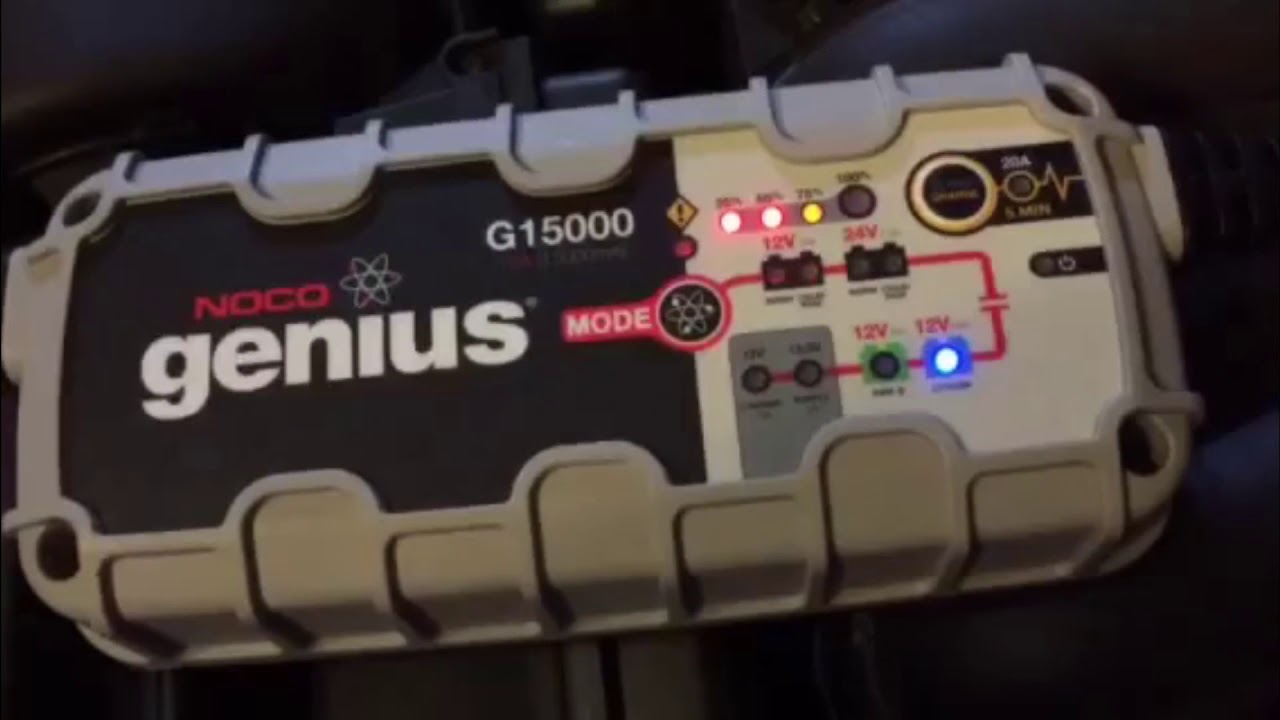 NOCO Genius G15000 UltraSafe Smart Battery Charger YouTube