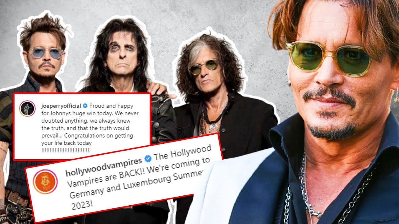 Johnny Depp Reunites With His Old Band Hollywood Vampires YouTube